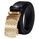 High Quality Mens Belts Black Brown Blue White Green Leather Straps Casual Gold Automatic Buckles Waistband Belt for Men Wedding