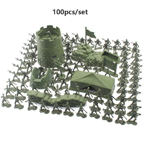 Soldiers Set building blocks Doll Action Figures Sand table model Toys Plastic Collective Model toys For kids Military Gift