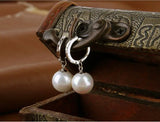 Classic Fashion 925-sterling-silver Earrings pendientes Pearl Drop Earrings For Women brincos de prata S-E27