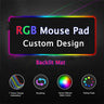 DIY Mouse Mat Custom LED Light Gaming Mouse Pad RGB Anime Large Keyboard Rubber Base Computer Carpet Desk Mat PC Game Mouse Pad