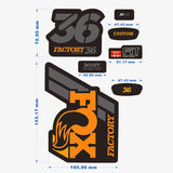 Hot Personality Reflective Mountain Bike Frame Stickers for Foxs-sticker Fixed Gear Bicycle Fork Rockshox Rock Shox Die Cutting