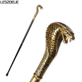 Cobra-Head Luxury Walking Stick Canes Men Decorative Walking Cane Man Elegant Fashion Vintage Hand Cane Women Walking Stick