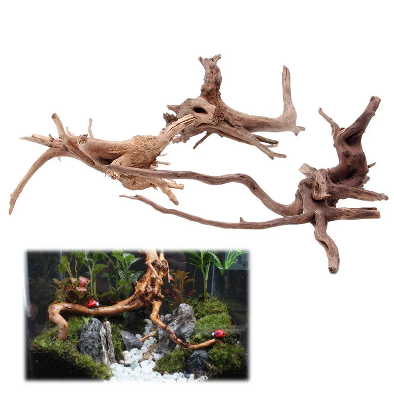 C5AC Wood Natural Trunk Driftwood Tree Aquarium Fish Tank Plant Decoration Ornament