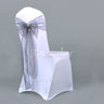 25pcs Sheer Organza Chair Sashes Bow Cover Band Bridal Shower Chair Design Wedding Party Banquet Decoration