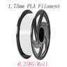 3D Printer Parts & Accessories 0.25kg/Roll Diameter 1.75mm PLA Filament with White Black Red Blue Yellow Pink Green Orange Gary