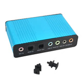 Sound Card Adapter 6 Channels External Converters Retractable Connector