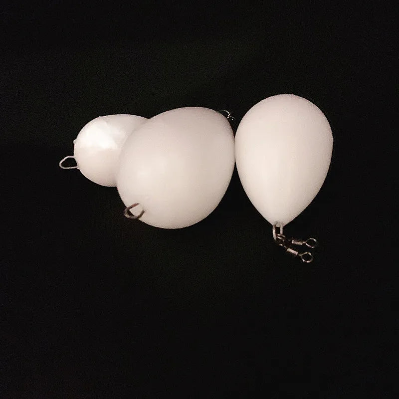 NEWS 5pcs egg float upward  White bobber float fishing floatHelp Thrower Long-distance Casting Bait