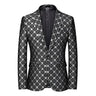 Luxury Men's Suit Jacket Wedding Business Dress Coat Men Fashion Slim Blazer QJ CINGA New Costume Homme Big Size M-5XL 6XL