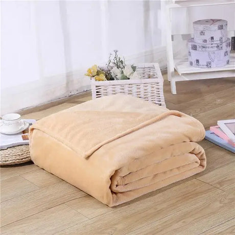 Soft Solid Black Color Coral Fleece Blanket Warm Sofa Cover Twin Queen Size Fluffy Flannel Mink Throw Plaid Plane Blankets