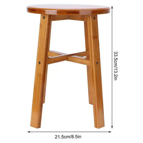 Multipurpose Portable Kids Small Bamboo Low Stool Children's Furniture Bench Home Living Room Bathroom Shower Folding Chair