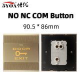 Access Button Door Exit Push Switch No Touch Release Gate Opener Door Access Control System Entry Open Touch