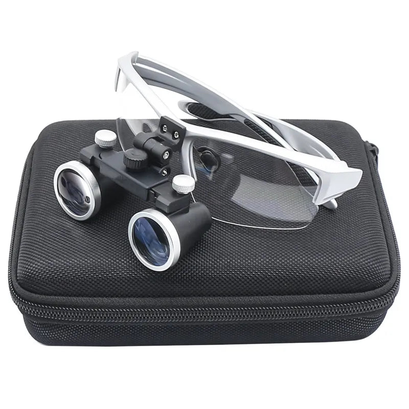 Dentistry Binocular Magnifier 2.5X 3.5X Ultra-lightweight Optical Loupes 320-420mm Magnifying Glass for Dental Surgery