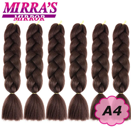 Synthetic Jumbo Braids Hair Omber Braiding Hair Extensions for Women Yaki Texture Black Blue Fake Hair Mirra’s Mirror