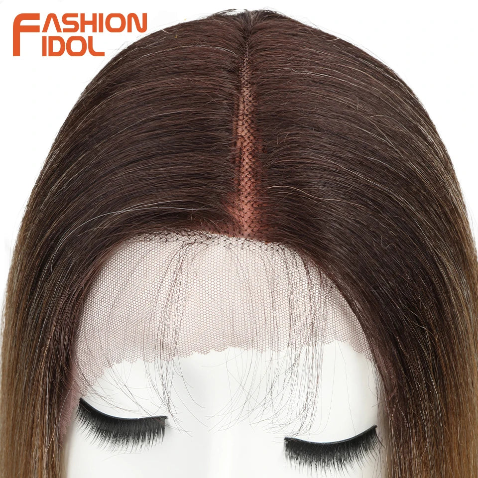 FASHION IDOL 10 Inch Bob Wigs Straight Hair Lace Wigs For Women Cosplay Wigs Heat Resistant Fake Hair Synthetic Free Shipping