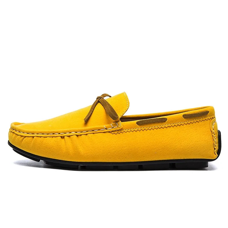 Suede Loafers Men Big Size 48 47 Boat Shoes Slip On Mocasines Hombre Handmade Lazy Shoes Driving Moccasins Casual Office Flats