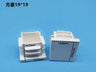 16Pcs Square pipe insert plug plastic tube Blanking End Caps table chair Leg hole cover Protector Furniture Decor Accessories