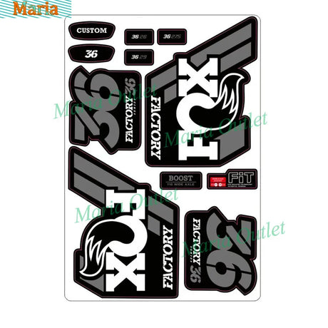 Hot Personality Reflective Mountain Bike Frame Stickers for Foxs-sticker Fixed Gear Bicycle Fork Rockshox Rock Shox Die Cutting