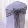 50/100pcs High Quality Sash Organza Chair Sashes Wedding Chair Knot Decoration Chairs Bow band Belt Ties For Banquet Weddings