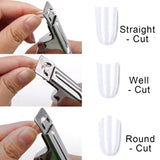 500Pcs/Box False Nails Tips Manicure Kit Nail File Lime 100/180 Buffer Block Cutter Scissors Cleaning Nail Brush Nail Art Tools