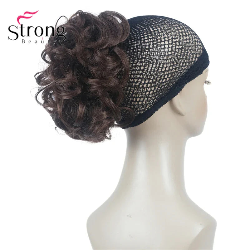 StrongBeauty Silver Short Natural Wave Ponytail Hair Extension With Claw Clip In Hairpiece COLOUR CHOICES