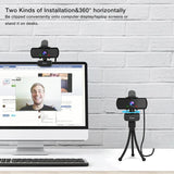 FIFINE 1440p Full HD PC Webcam with Microphone, tripod, for USB Desktop & Laptop,Live Streaming Webcam for Video Calling-K420