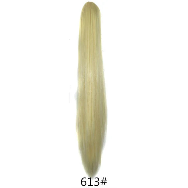 22inch Claw Clip On Ponytail Hair Extension Synthetic Ponytail Extension Hair For Women Pony Tail Hair Hairpiece