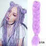 24Inch Synthetic Hair Extensions for Braids 100g/pc Jumbo Braiding Hair Kanekalon Colored Hair Pre Stretched Yaki Jumbo Braids