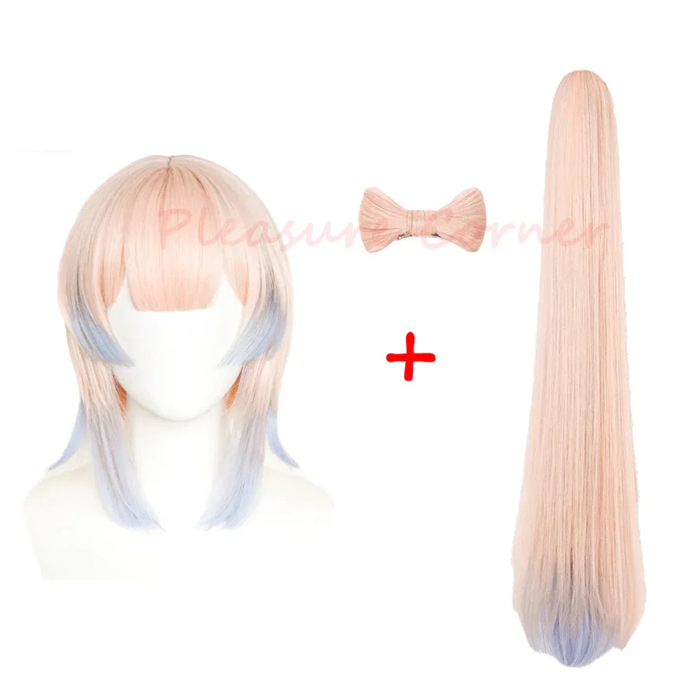 Genshin Impact Kokomi Cosplay Wig Gradient Mixed Color Heat Resistant Wig Cosplay Carnival Costume Cosplay Props