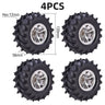 4PCS 12mm Hub 1/10 Tyre Wheel 120mm 125mm 130mm Monster Truck Tires Wheels Buggy RC Car Crawler Traxxas Scx10 Buggy