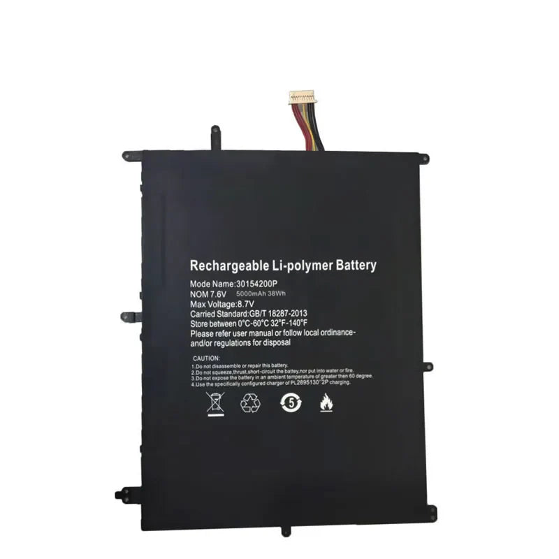 30154200P New Laptop Battery For Prestigio Smartbook 133S PSB133S01ZFH PSB133S01CFH_DG_CIS 5000mAh 38Wh 7.6V With 7-wire plug