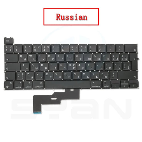 2020 New Laptop A2338 Keyboard For Macbook Pro Retina 13" M1 A2338 Keyboard Replacement US RU UK FR SP IT GER SE Layout EMC 3578