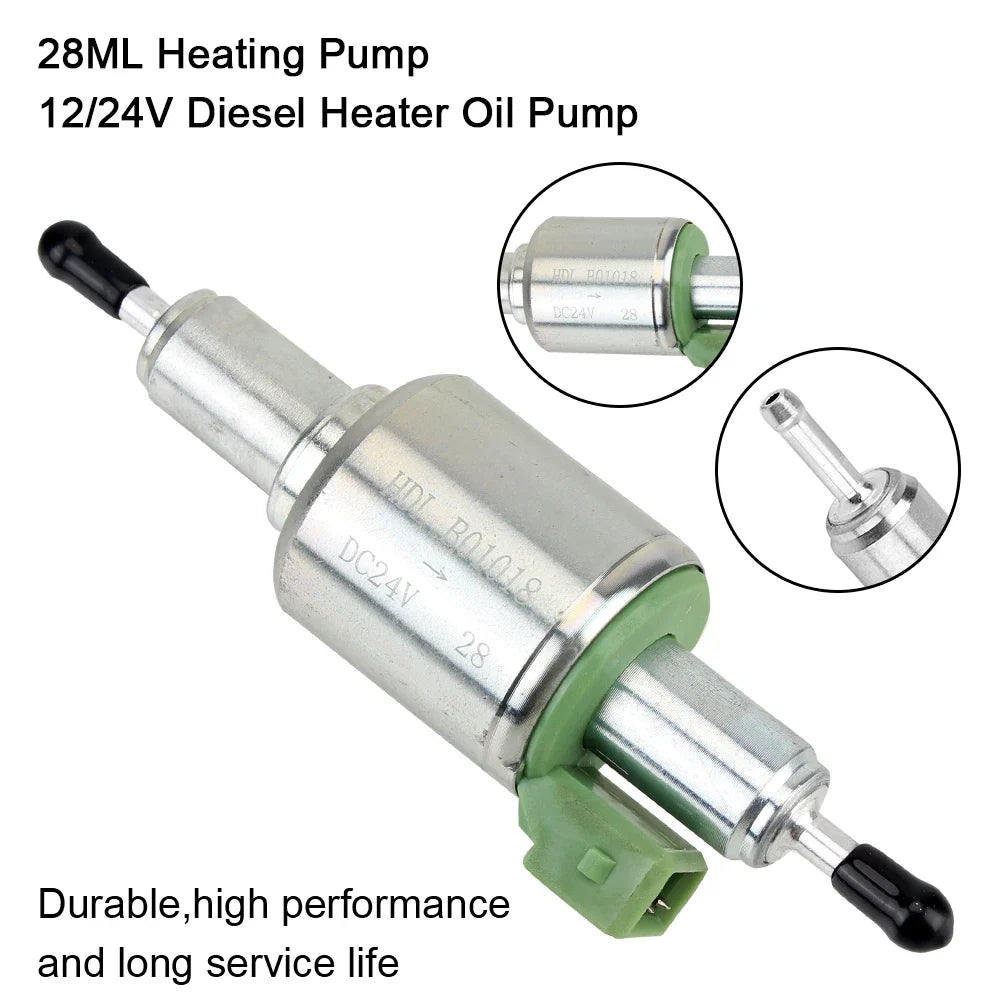 12V 24V 28ml Oil Fuel Pump Pulse Pumping Meter Parking Heater Diesel Car Accessories For Webasto Eberspacher Heaters Universal