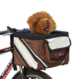 Pet Bicycle Carrier Bag Puppy Dog Cat Small Animal Travel Bike Seat For Hiking Cycling Basket  Accessories