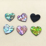 New arrival! 30x30mm 30pcs Acrylic with Shell Heart charm for Jewelry Findings/Earrings DIY parts,Jewelry Findings & Components