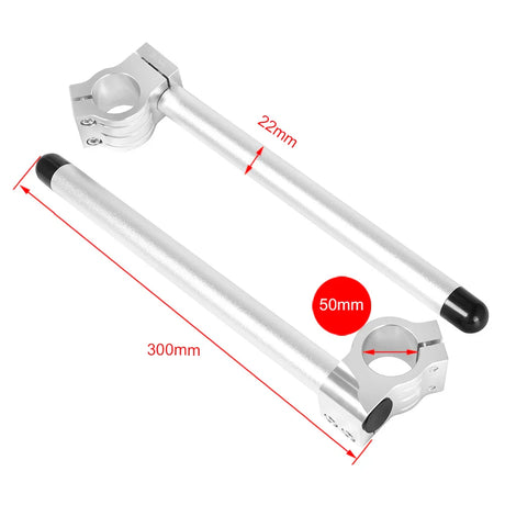 Motorbike Universal 7/8"22mm Fork Tube Handlebar Riser Rised CNC Aluminum Motorcycle Handle Bar Clip-On For Harley Cafe Racer