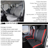 1+2 Red Seat Covers Car Seat Cover for Transporter For Renault Master 3 For jumpy from 2008 to 2016 For 2004 Renault Master 2