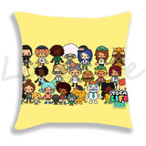 Cute Cartoon Toca Life World Pillow Case Home Decorative Pillowcases Bedroom/Sofa Cushion Covers 45*45cm Kids Anime Pillow Cover