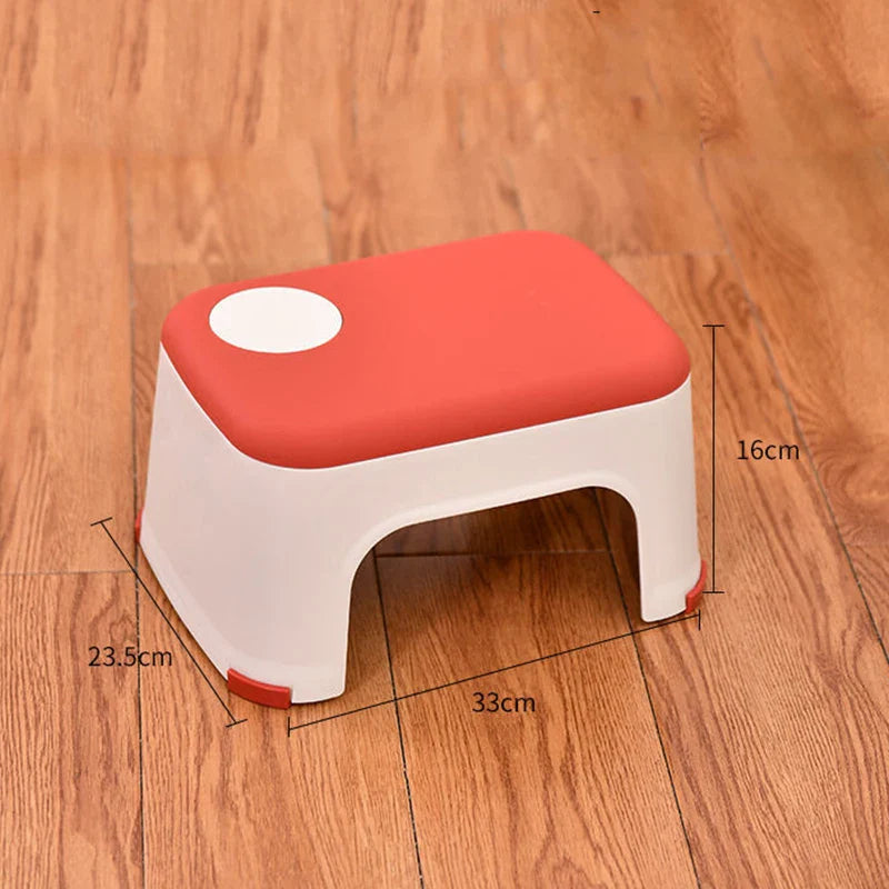 Thicken Plain Bathroom Stools Living Room Non-slip Bath Bench Child Stool Changing Shoe Stool Portable Small Furniture Chair