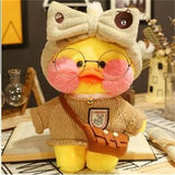 30cm Cute Lalafanfan Yellow Cafe Ducks Stuffed Soft Toy Kawaii Soothing Toys Aminal Dolls Pillow For Gril Kids Brithday Gifts