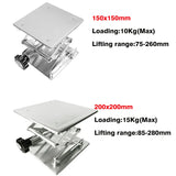 Stainless Steel Lifting Platform Laboratory Lifting Stand Scissor Rack Lab-Lift Table Size 150x150mm , 200x200mm