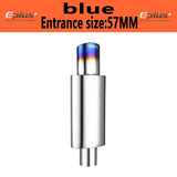 Car Exhaust Pipe Muffler Tail Universal Oval Stainless  51 57 63mm Blue Silver Exhaust System Mufflers Sports Car Sound