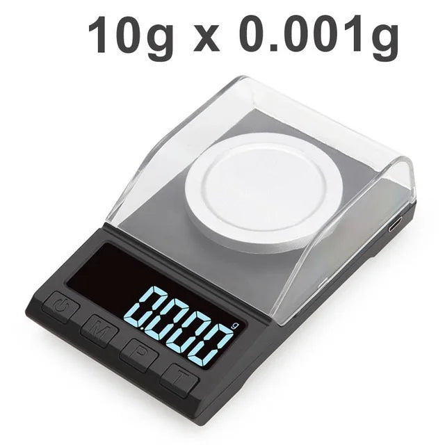 0.001g Precision Electronic Scales 100g/50g/20g Digital Weighing Gem Jewelry Diamond Scale Portable Lab Weight Milligram Scale