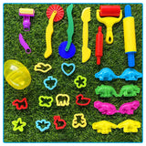 Hot Sale DIY Slimes Play Dough Tools Accessories Plasticine Dinosaur Animal Model Clay Kits Soft Clay Cut Sets Toys for Children