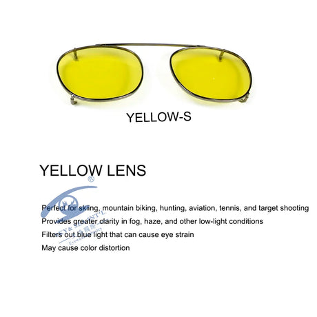 Depp Style Round Clip On Sunglasses Lens Blue Pink Yellow Green Polarized Sun Glasses For Women Men Fashion Tinted Clip-On Lens