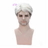 Synthetic Man Wigs  Black Short Curly For Men Wigs With High Temperature Fiber Daily Wear Curl Fashion Hairstyle Male Wig