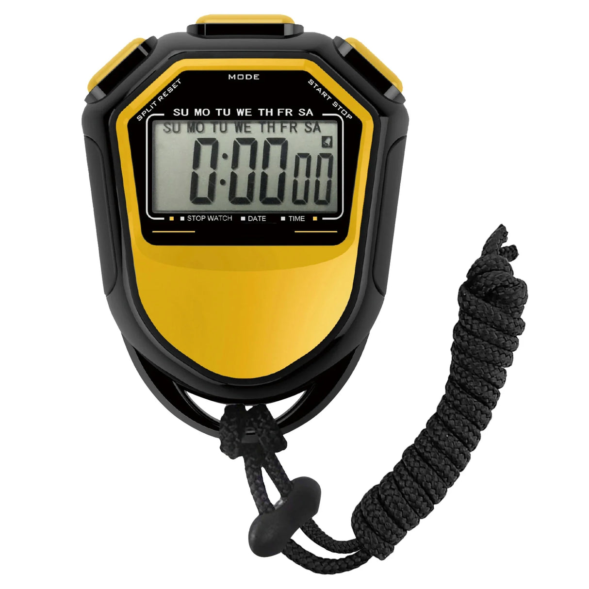 Waterproof Stopwatch Digital Handheld LCD Timer Chronographs Sports Counter with Strap for Swimming Running Football Training