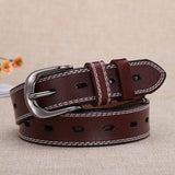 Women Genuine Leather Belt for Female Strap Casual All-match Ladies Adjustable Belts Designer High Quality QJ CINGA Brand