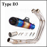 For Yamaha MT-07 FZ-07 Motorcross Exhaust Front Pipe Motorcycle Muffler System Modified Escape Moto Racing YZF MT07 FZ07 TRACER