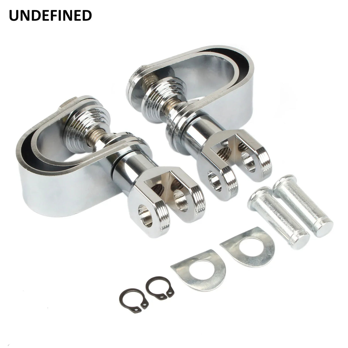 1-1 1/4" Chrome Motorcycle Highway Foot Pegs Clamp Engine Crash Bar Engine Guard Footrest Mount For Harley Chopper Bobber Custom