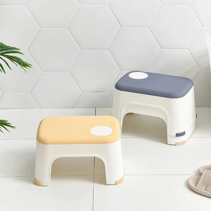 Thicken Plain Bathroom Stools Living Room Non-slip Bath Bench Child Stool Changing Shoe Stool Portable Small Furniture Chair